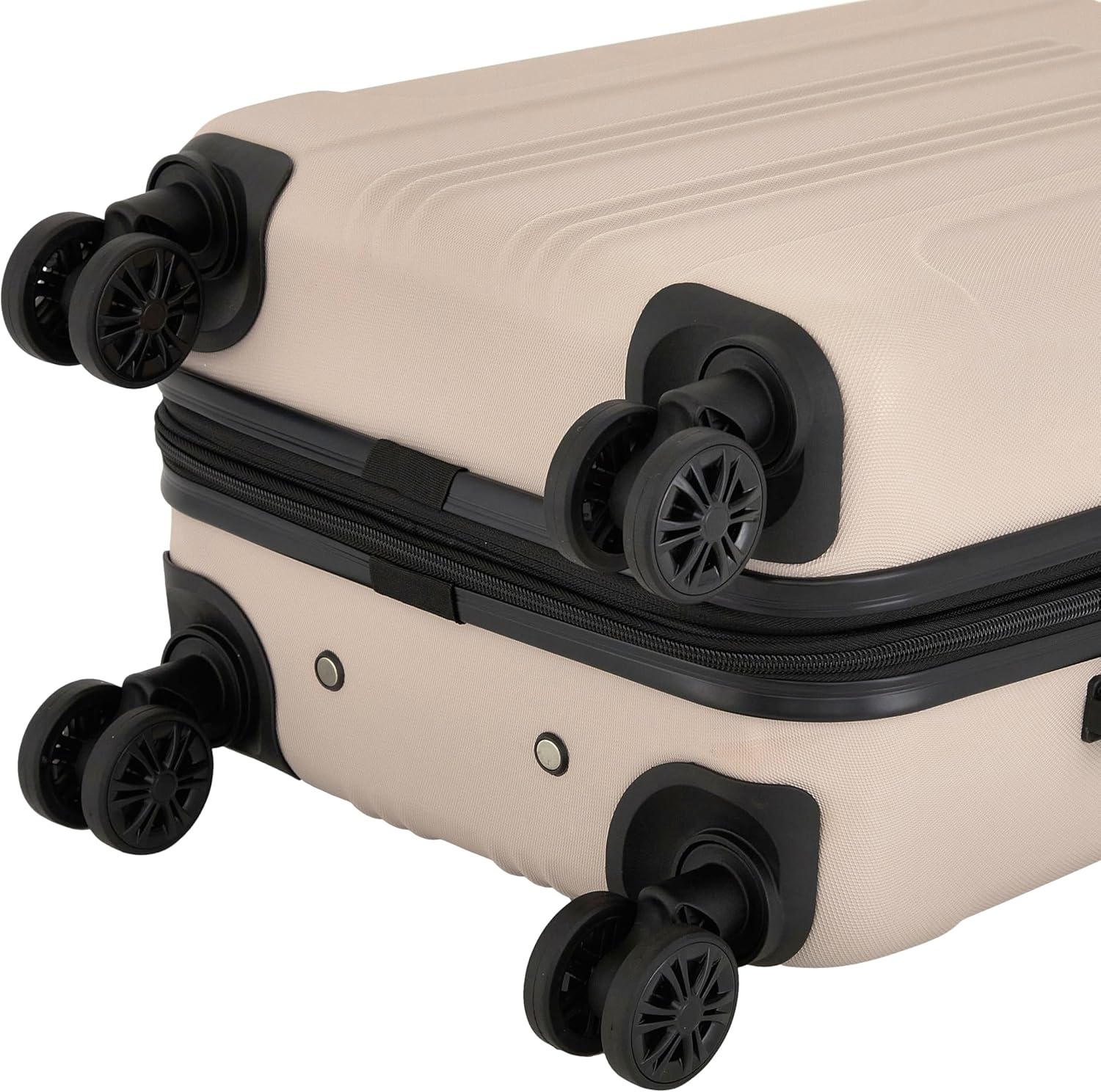 image:imageTravelers Club Chicago Plus Hardside Luggage Mauve 20 CarryOnMushroom