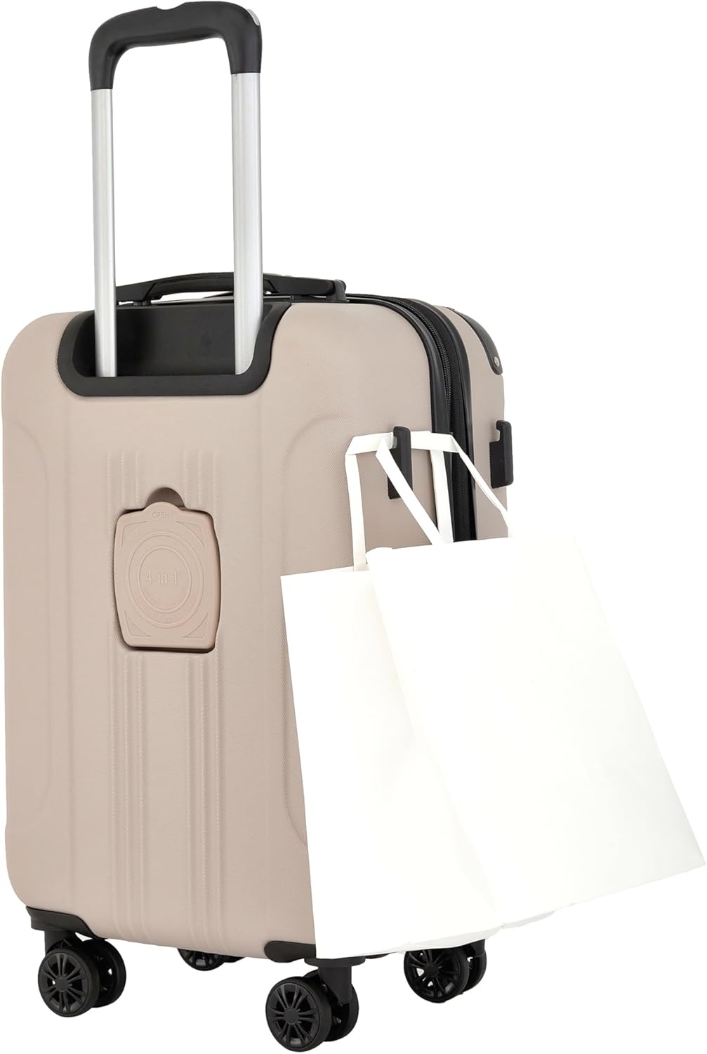 image:imageTravelers Club Chicago Plus Hardside Luggage Mauve 20 CarryOnMushroom