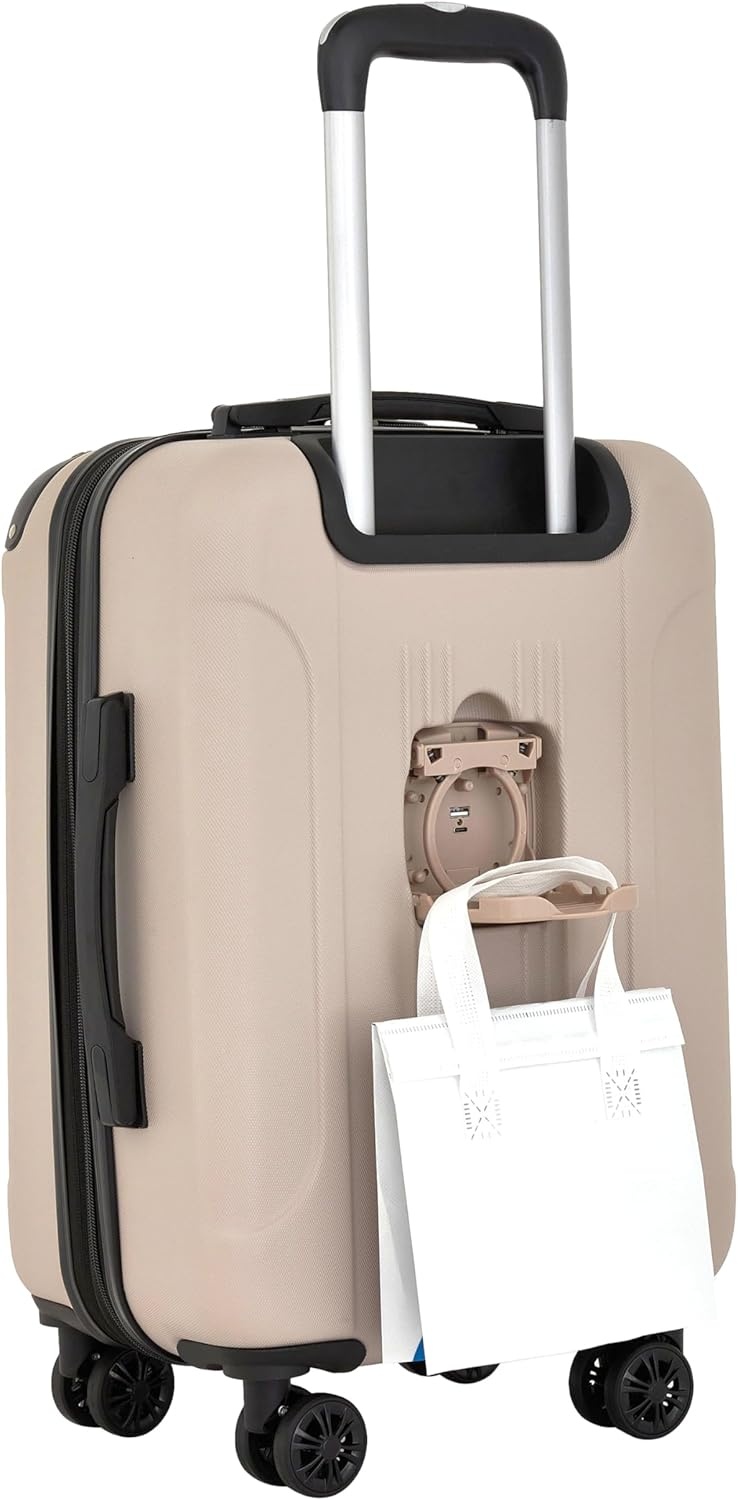 image:imageTravelers Club Chicago Plus Hardside Luggage Mauve 20 CarryOnMushroom