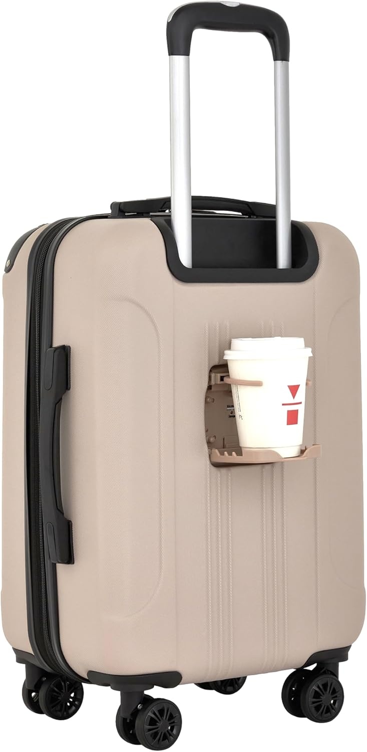 image:imageTravelers Club Chicago Plus Hardside Luggage Mauve 20 CarryOnMushroom