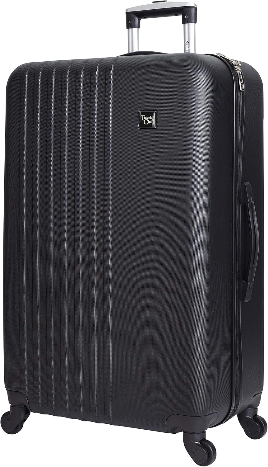 image:imageTravelers Club Cosmo Luggage Silver2 Piece Set 2820Black