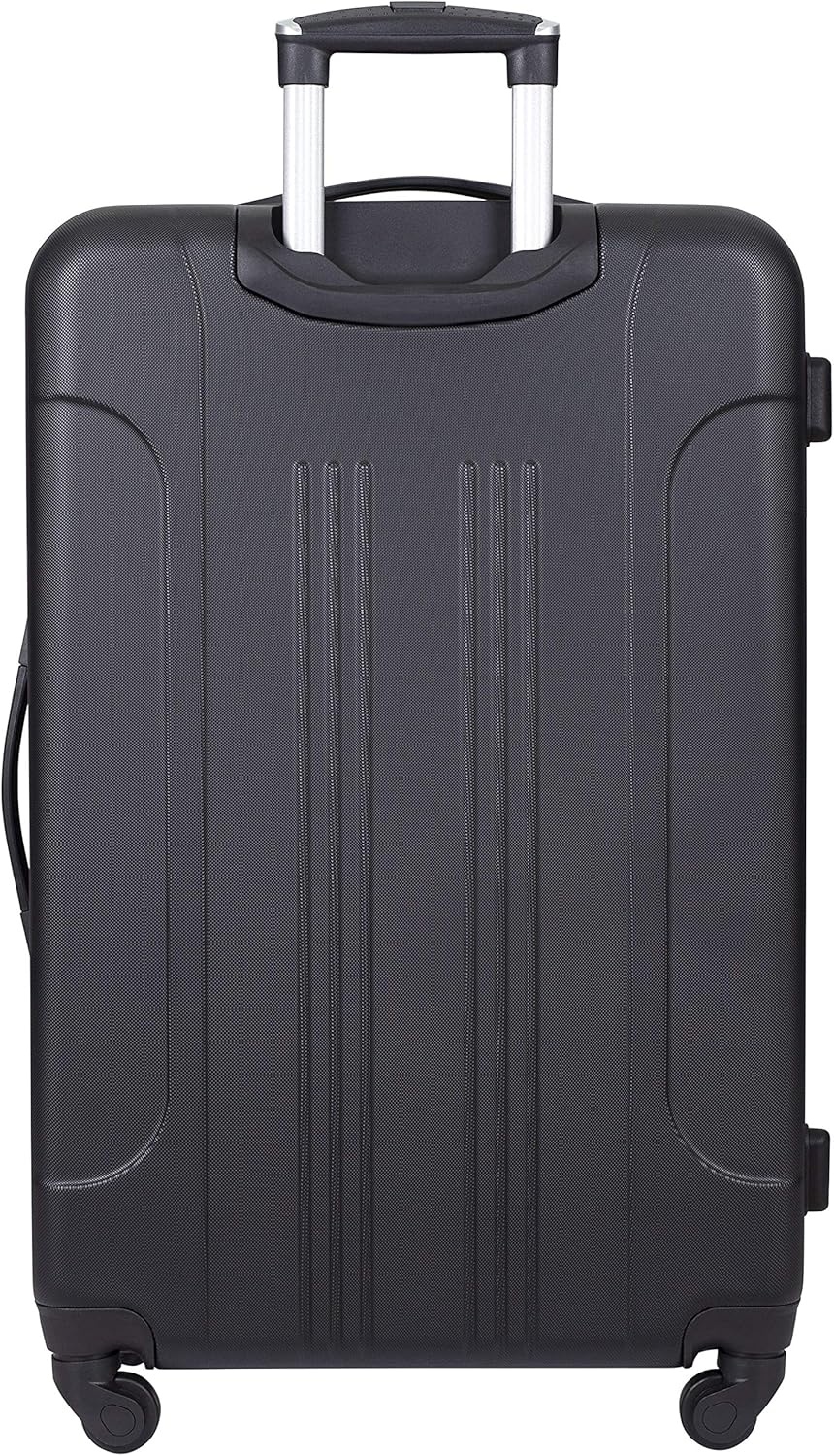 image:imageTravelers Club Cosmo Luggage Silver2 Piece Set 2820Black