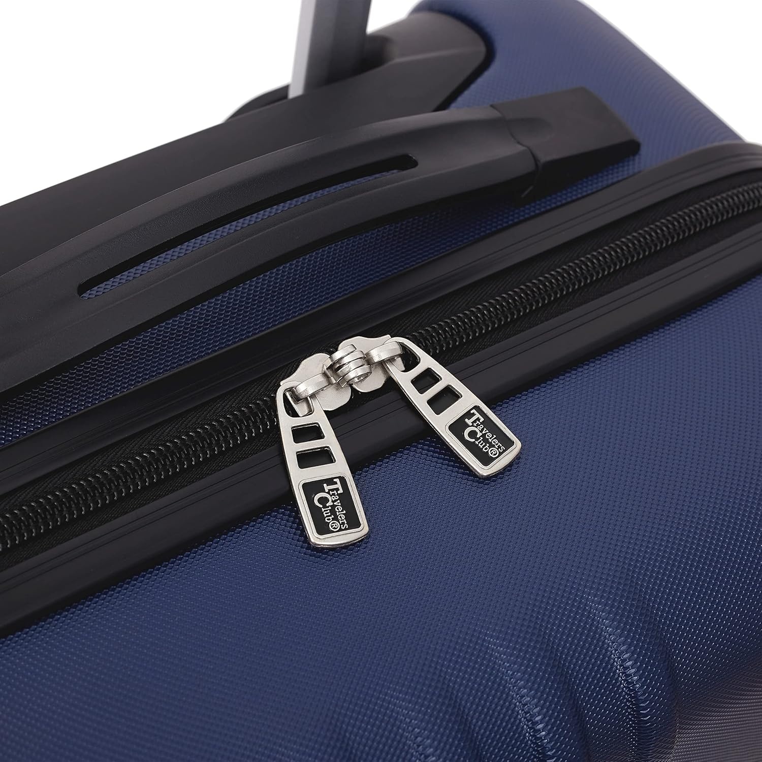 image:imageTravelers Club Cosmo Luggage Silver2 Piece Set 2820Navy Blue
