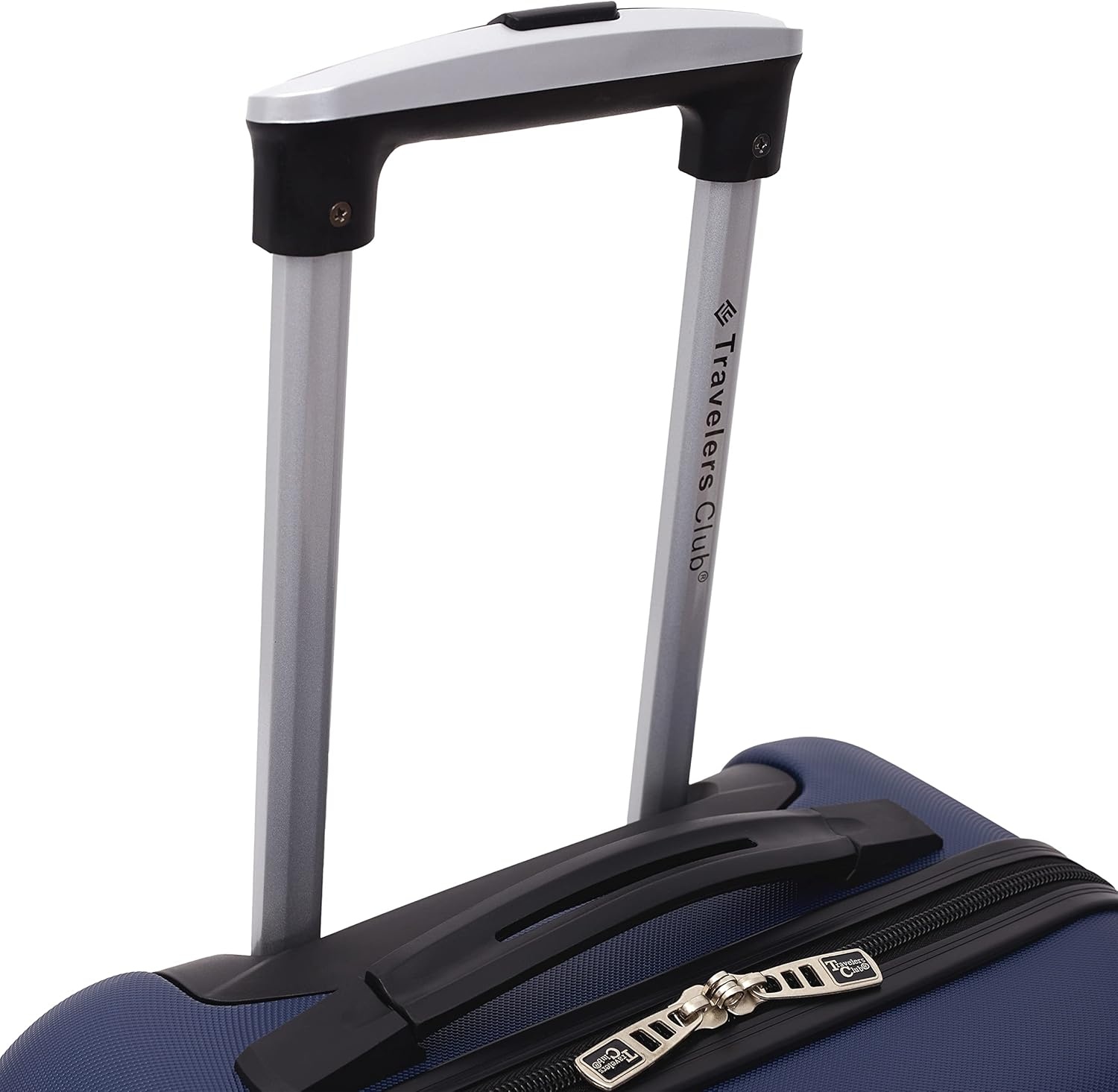 image:imageTravelers Club Cosmo Luggage Silver2 Piece Set 2820Navy Blue