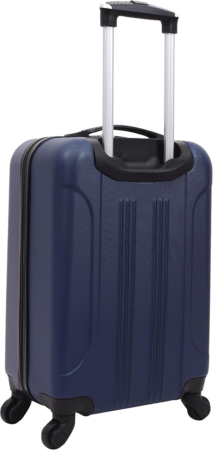 image:imageTravelers Club Cosmo Luggage Silver2 Piece Set 2820Navy Blue