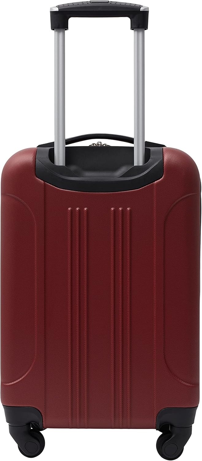 image:imageTravelers Club Cosmo Luggage Silver2 Piece Set 2820Rhubarb Red