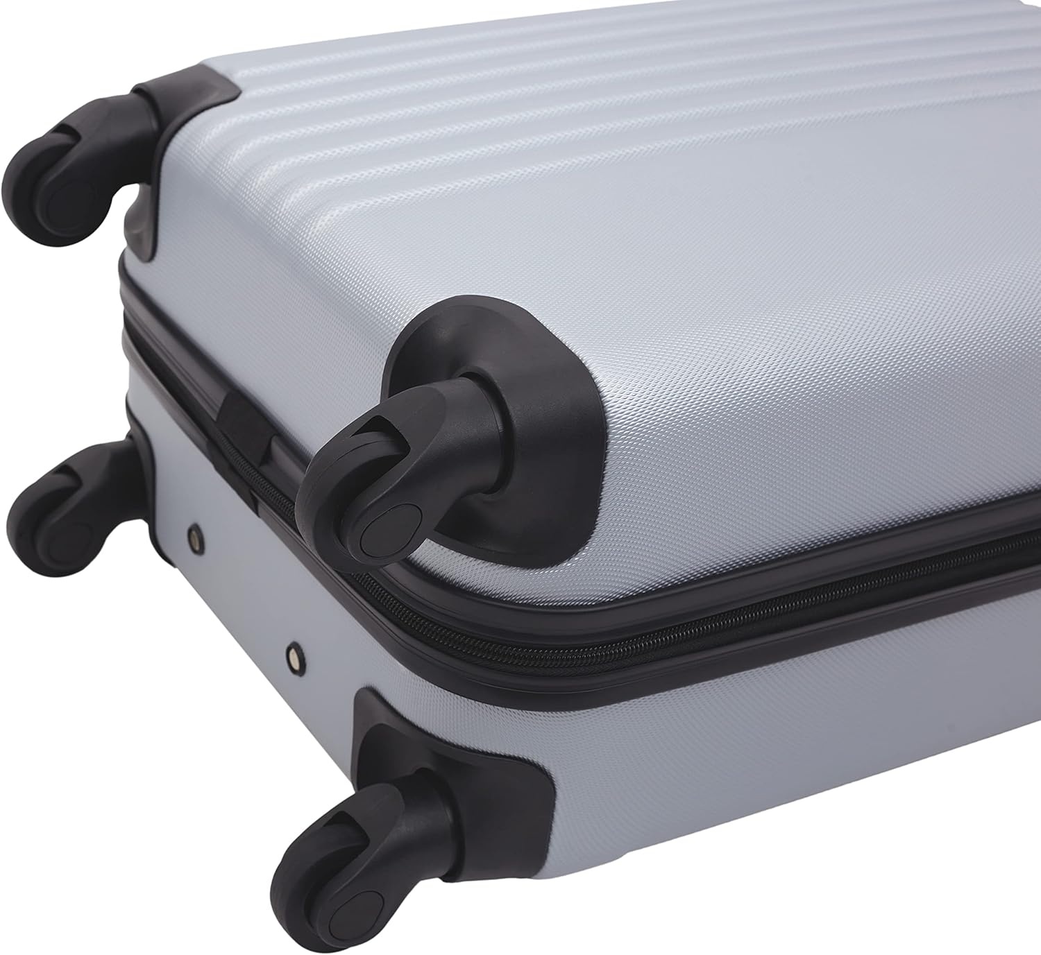 image:imageTravelers Club Cosmo Luggage Silver2 Piece Set 2820Silver