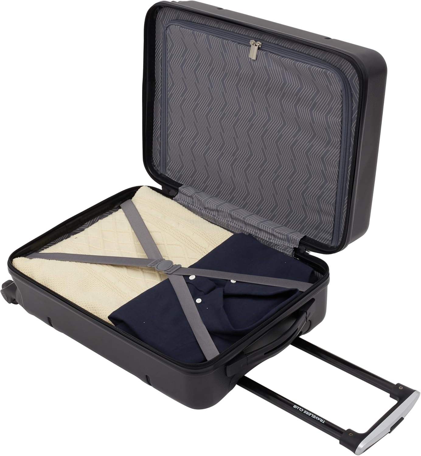 image:imageTravelers Club Skyline 22 CarryOn Spinner Luggage Skyline BlueBlack