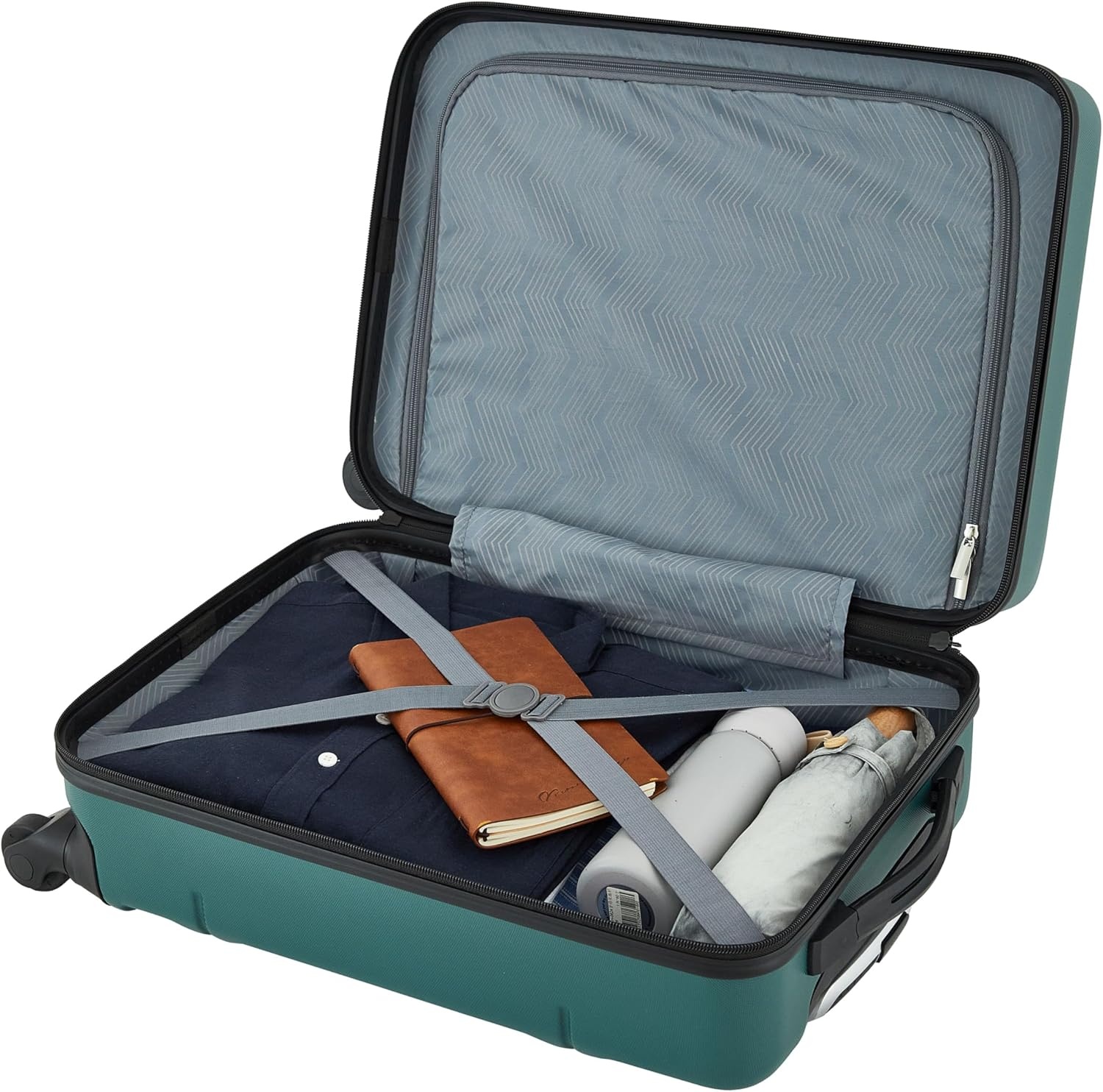 image:imageTravelers Club Skyline 22 CarryOn Spinner Luggage Skyline BlueRain Forest