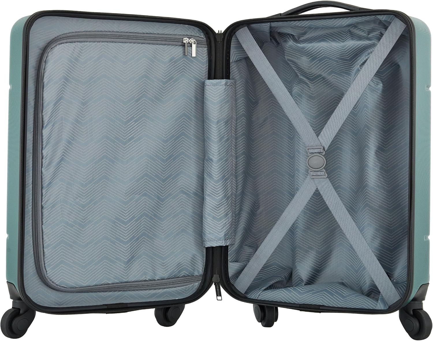 image:imageTravelers Club Skyline 22 CarryOn Spinner Luggage Skyline BlueRain Forest