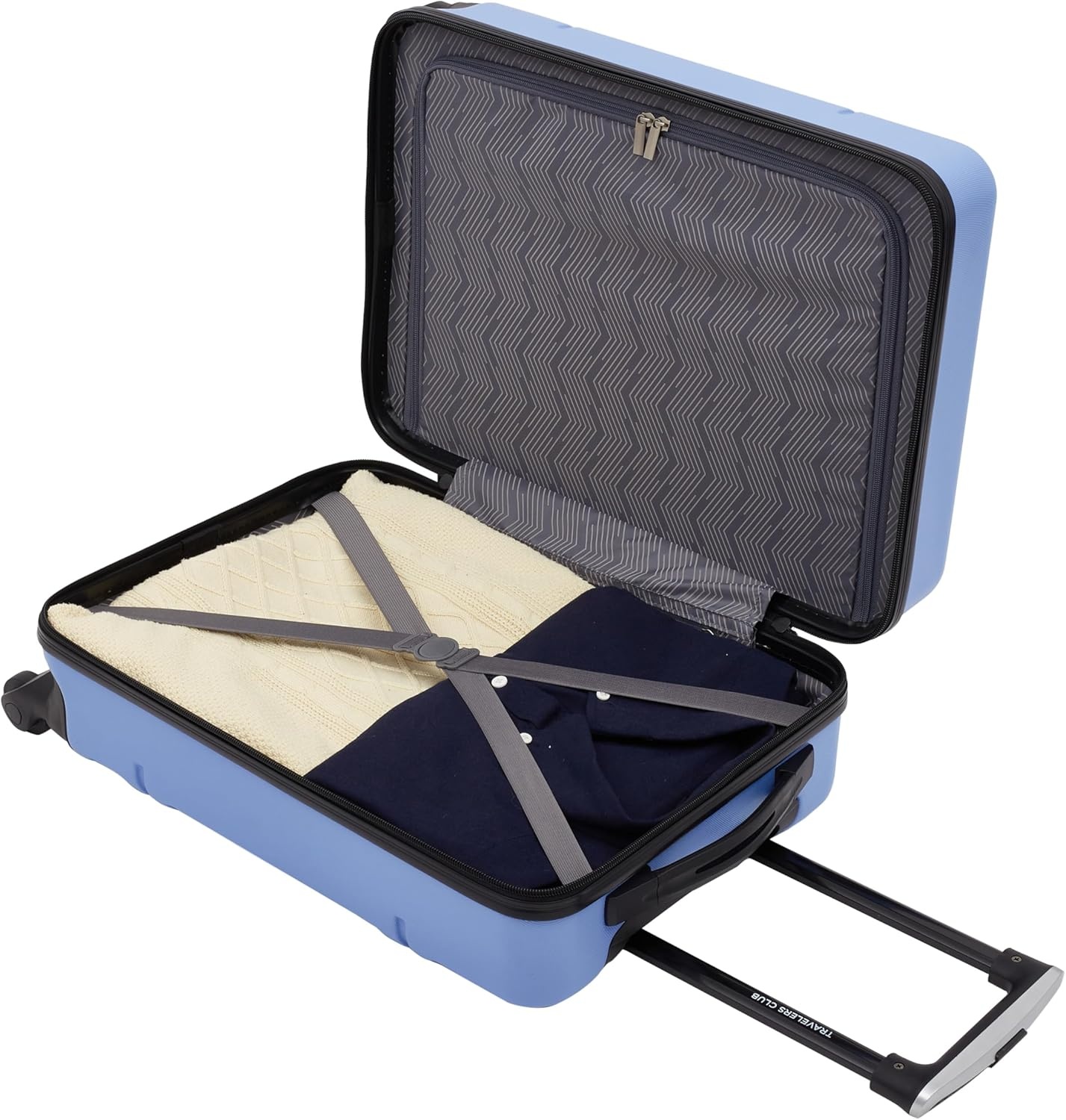 image:imageTravelers Club Skyline 22 CarryOn Spinner Luggage Skyline BlueSkyline Blue