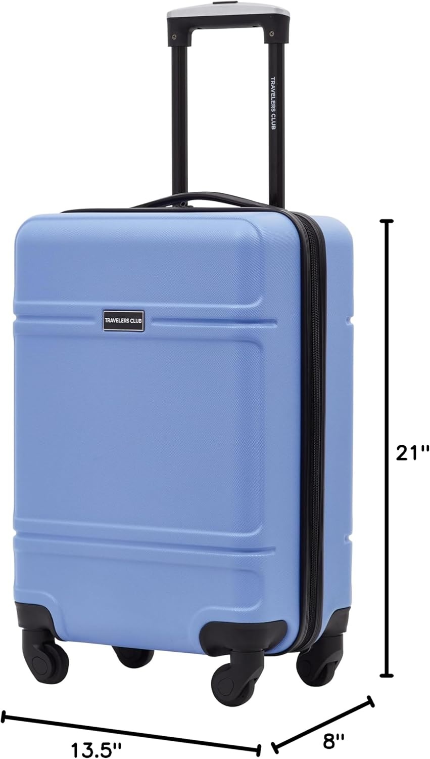 image:imageTravelers Club Skyline 22 CarryOn Spinner Luggage Skyline BlueSkyline Blue