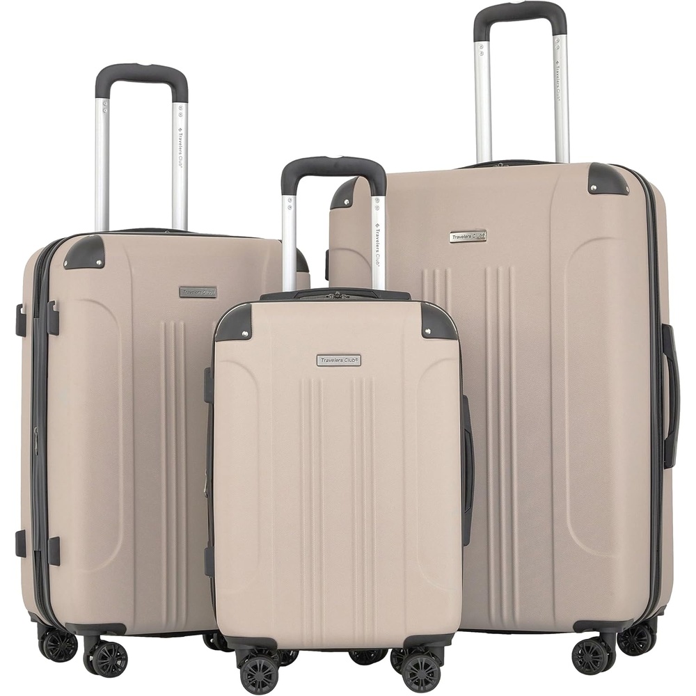 image:imageTravelers Club Chicago Plus Hardside Luggage Mauve 20 CarryOnMushroom