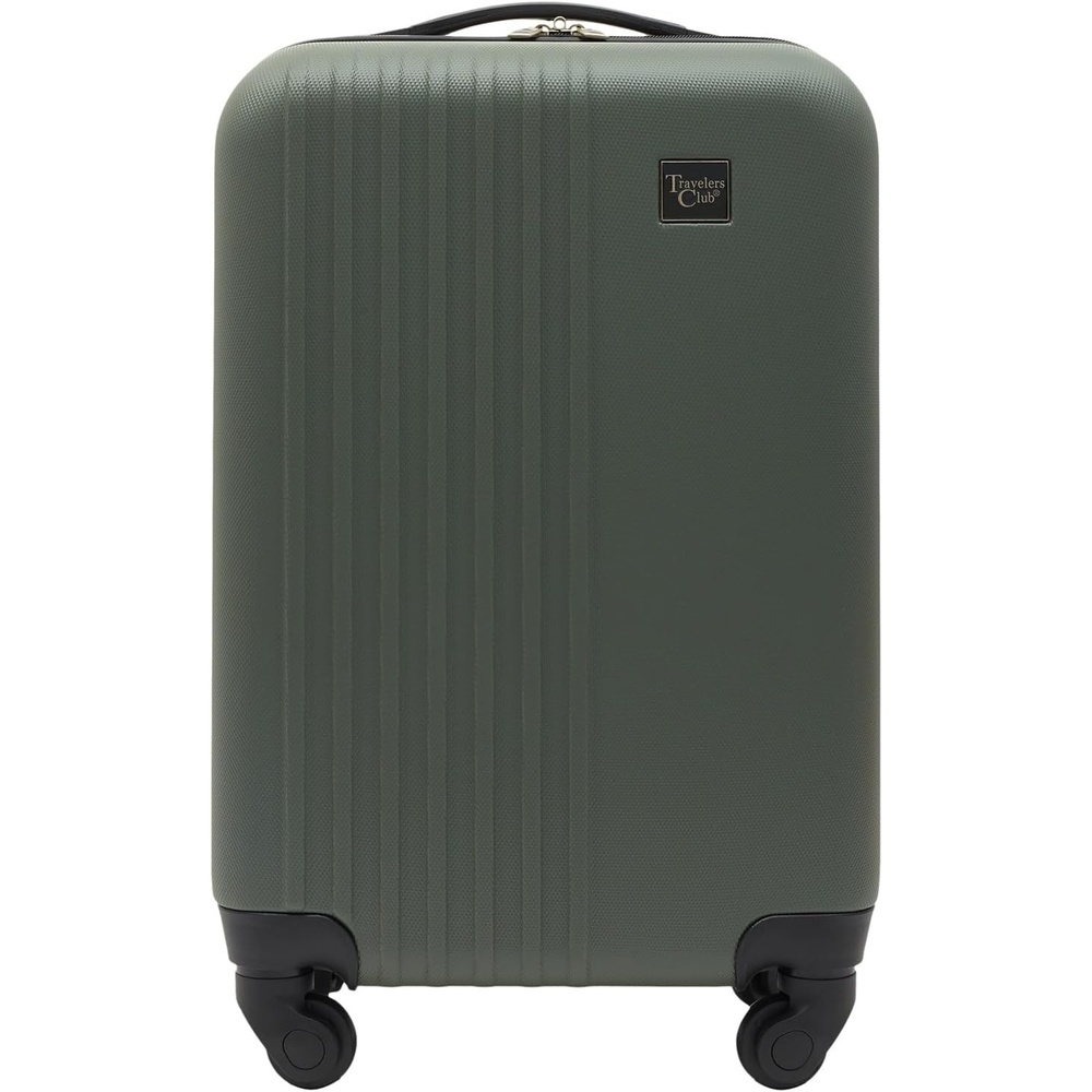 image:imageTravelers Club Cosmo Luggage Silver2 Piece Set 2820Fern Green