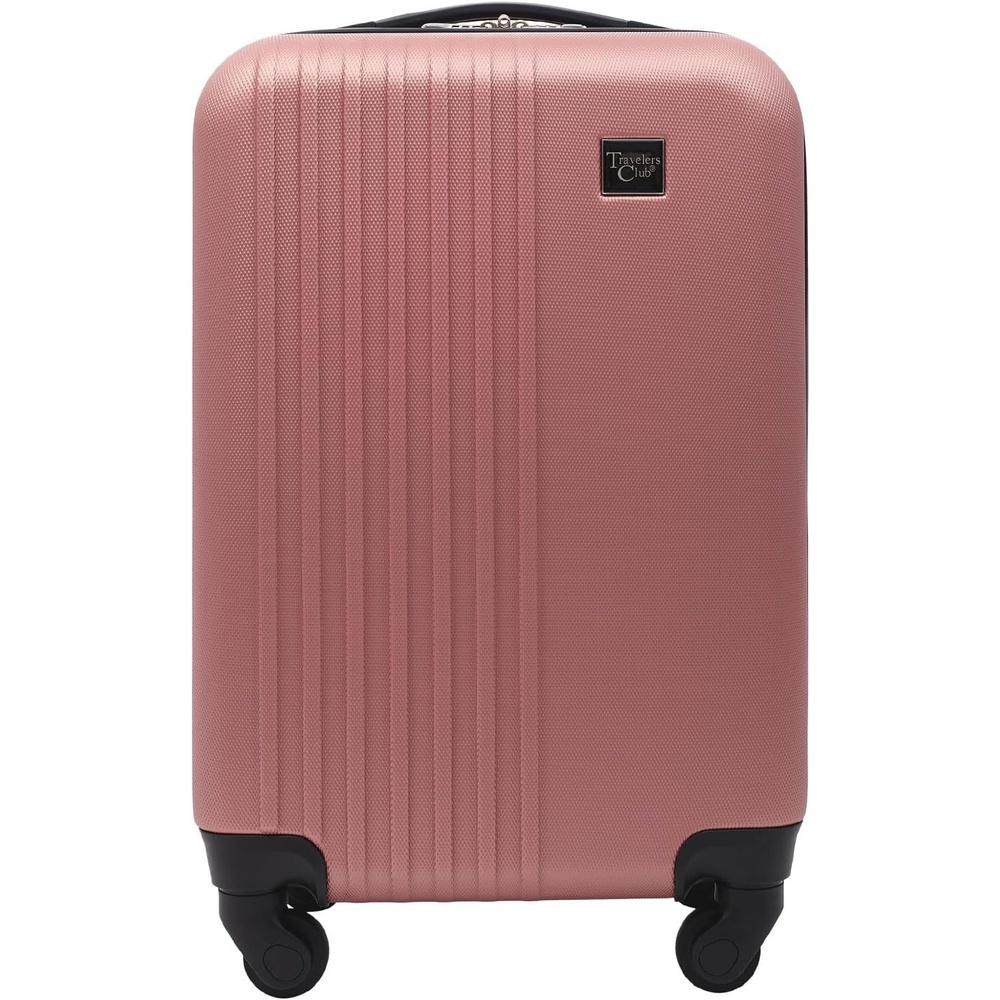 image:imageTravelers Club Cosmo Luggage Silver2 Piece Set 2820Rose Gold