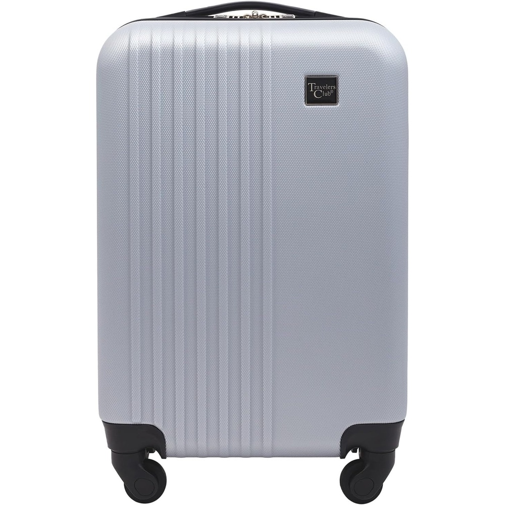 image:imageTravelers Club Cosmo Luggage Silver2 Piece Set 2820Silver